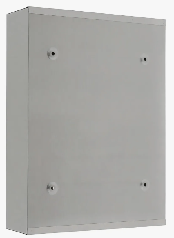 Caixa De Correio Com Fechadura Para Muro Inox 36x26x9cm Prateado - Image 3