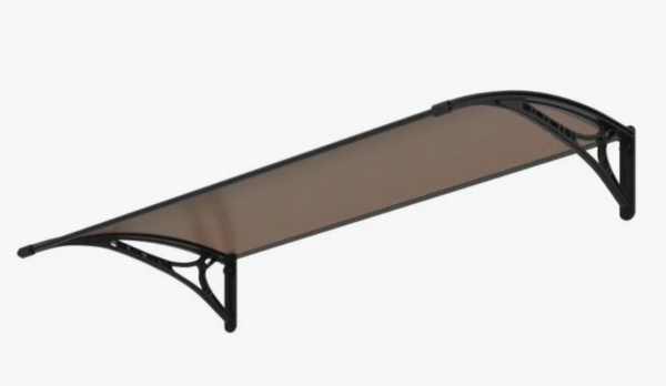 Toldo Fixo De Policarbonato Fumê 1x0,60m - Image 2