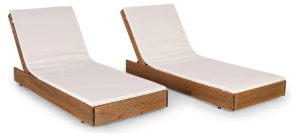 Conjunto 2 Espreguiçadeiras Versatti Rustic Com Almofadas