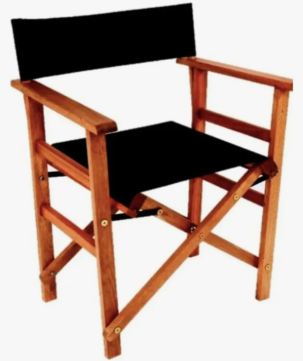 Cadeira Para Jardim Estilo Diretor De Cinema Cedro