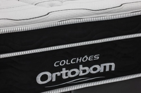 Cama Box e Colchão Elegant Superpocket Solteiro 88x188 Ortobom Preto - Image 2