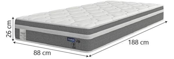 Cama Box Probel Colchão Solteiro Molas Ensacadas Euro In Up 88x188x64cm - Image 2