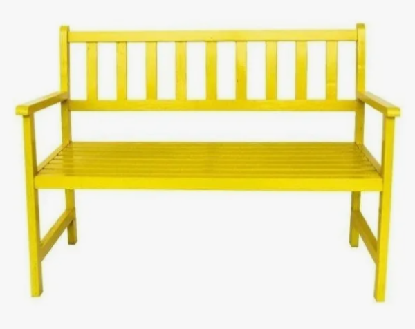 Banco Jardim Suze Amarelo Estrada Madersilva - Image 2
