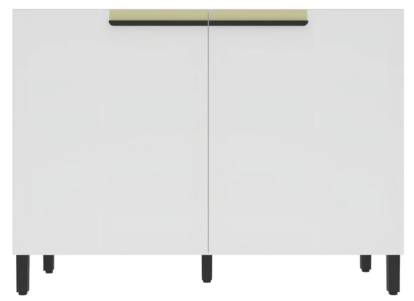 Balcão 120cm 2 Portas Cozinha Flórida Branco Artico