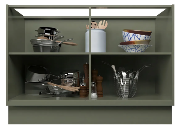 Balcão De Cozinha 120cm 2 Portas Sevilha Verde Hill - Image 3