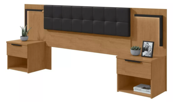 Cabeceira Box 160cm Com Led Calitan Móveis