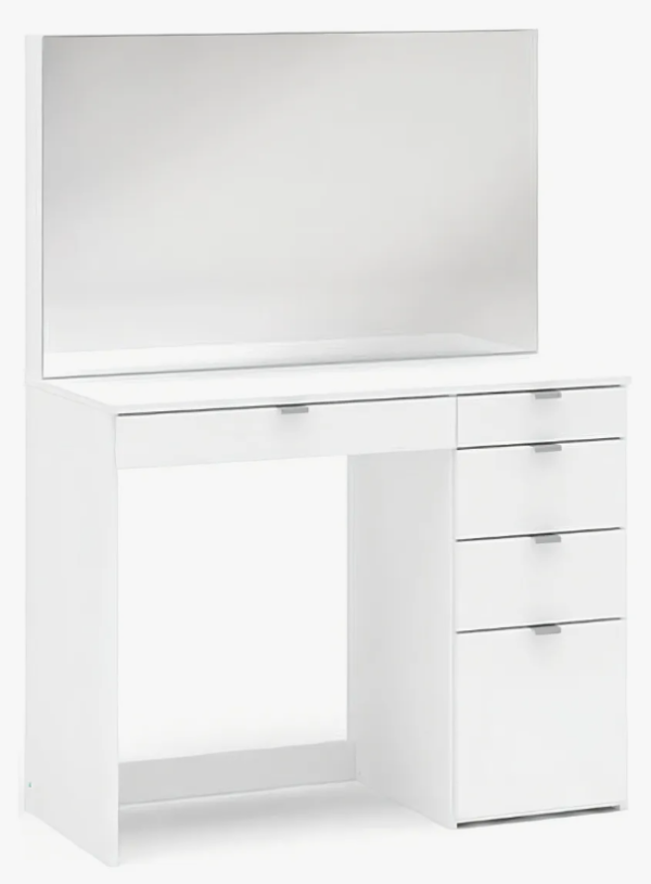 Penteadeira 5 Gavetas 1 Divisor Linden Politorno Branco