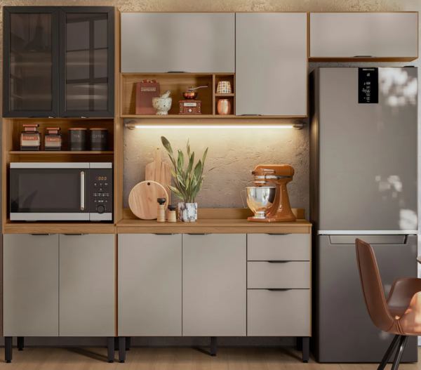 Cozinha Completa Firenze 4 Peças 10 Portas 2 Gavetas Demóbile - Image 4