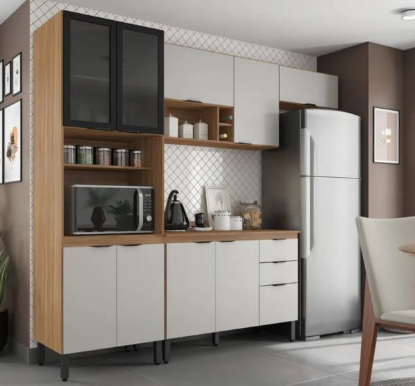 Cozinha Completa Firenze 4 Peças 10 Portas 2 Gavetas Demóbile - Image 2