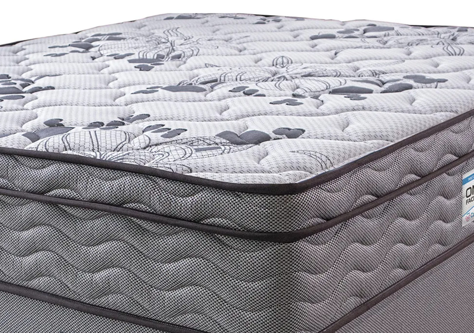 Cama Box King Colchão OrtoFirm + Box 193x203x67 One Face Espuma D45 Cinza - Image 4