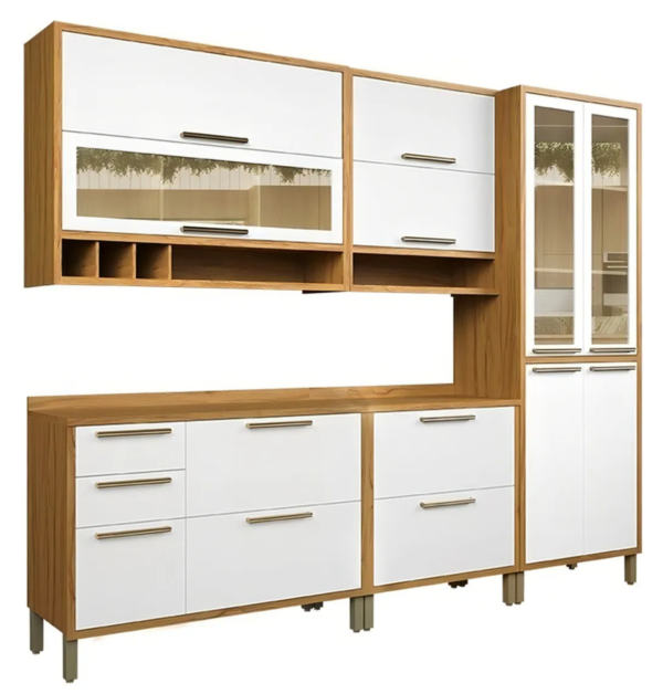 Cozinha Modulada Completa Com 5 Peças 11 Portas