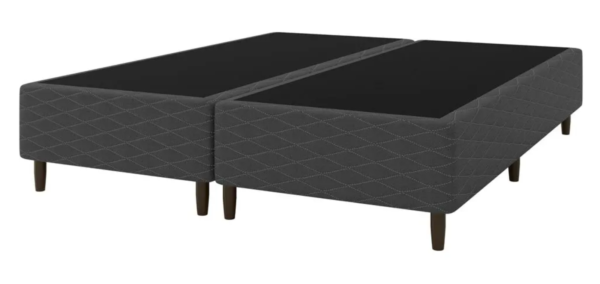 Cama Box King Cinza E Colchão King Molas Ensacadas Individualmente Bertha 193x203x64cm Umaflex - Image 3