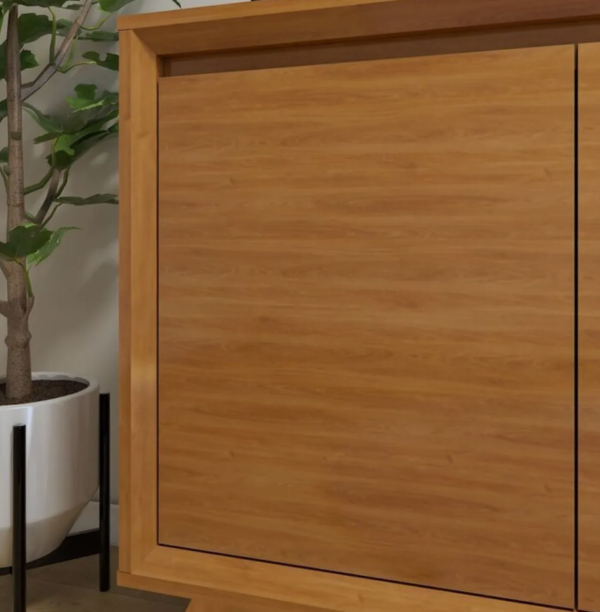 Conjunto Sala De Jantar 100% Mdf Com Buffet E Cristaleira - Image 7
