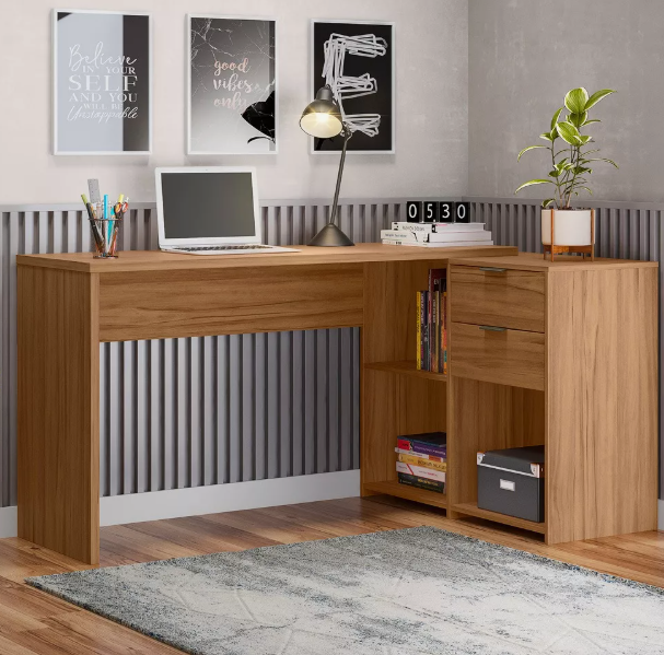 Mesa Para Notebook L Nt2060 Notável Móveis - Freijó - Image 4