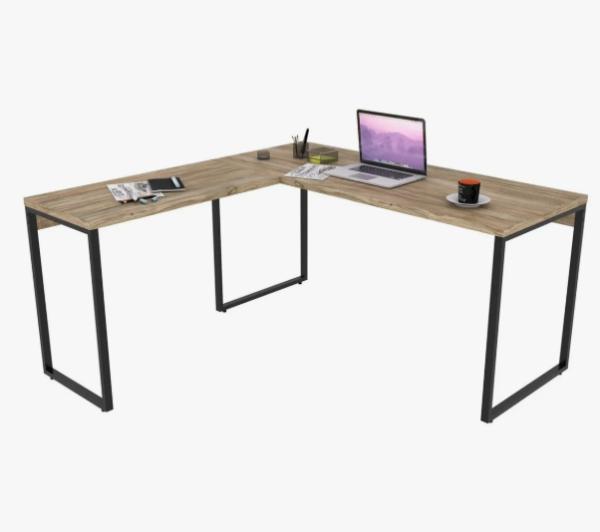 Escrivaninha Compace KUML150.CL mdp de 1.5m x 75cm x 60cm x 1.5m carvalho Acetinado - Image 2