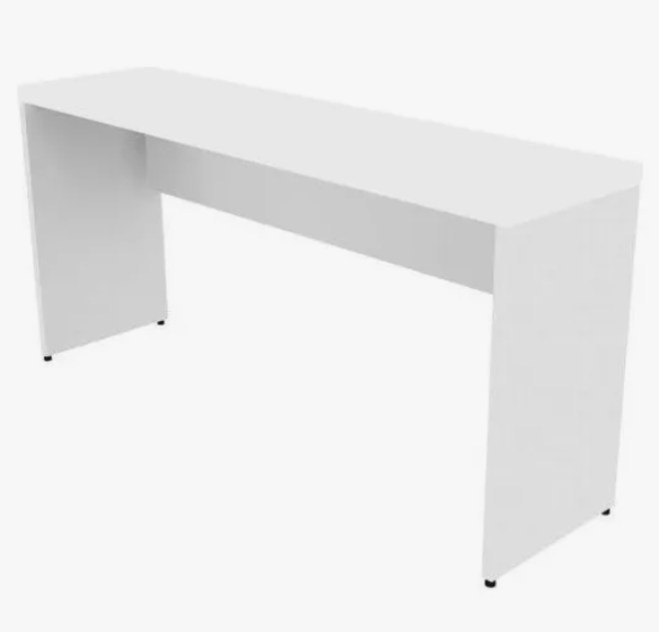 Mesa Para Escritório 140cmx42cm 40mm Com Caixa De Tomada