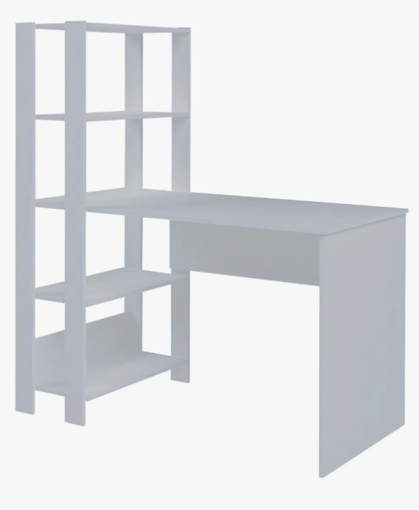 Mesa Escrivaninha Match 3 Prateleiras Branco - Artely - Image 2