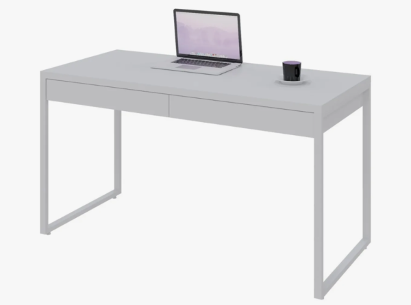 Mesa Para Escritório 135cm 2 Gavetas Kuadra - Image 3