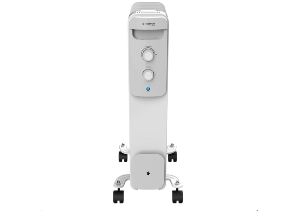 Aquecedor Elétrico Portátil Cinza 1500w A Óleo Silencioso