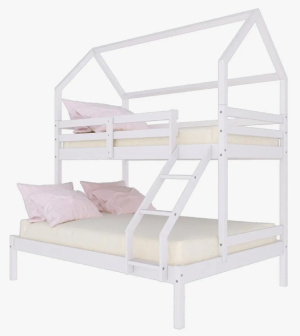 Beliche Casinha Casal/solteiro Slim Rb Madeira Branco