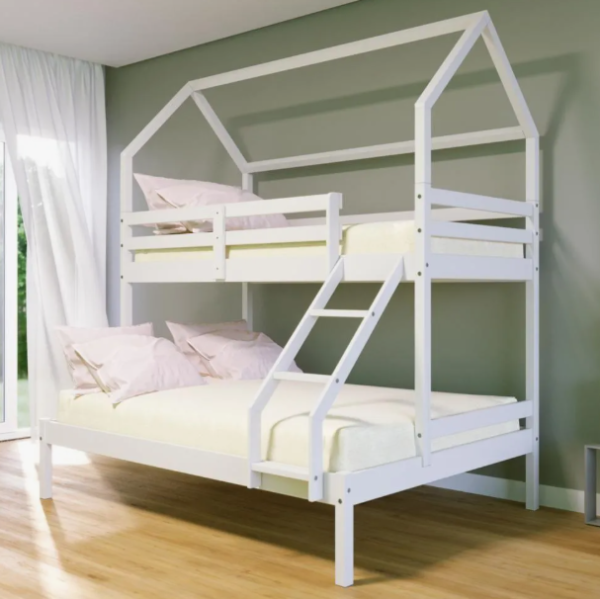 Beliche Casinha Casal/solteiro Slim Rb Madeira Branco - Image 2