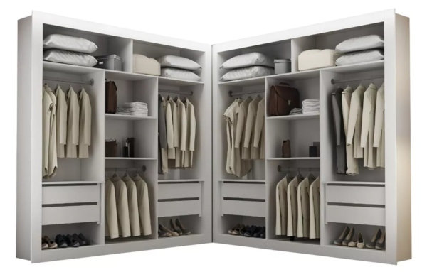 Closet Berlim Premium 8 Gavetas Convencional Rufato Branco
