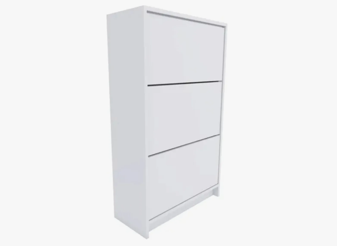 Sapateira Alta Compacta 3 Portas Branca Para Calçados - Image 2