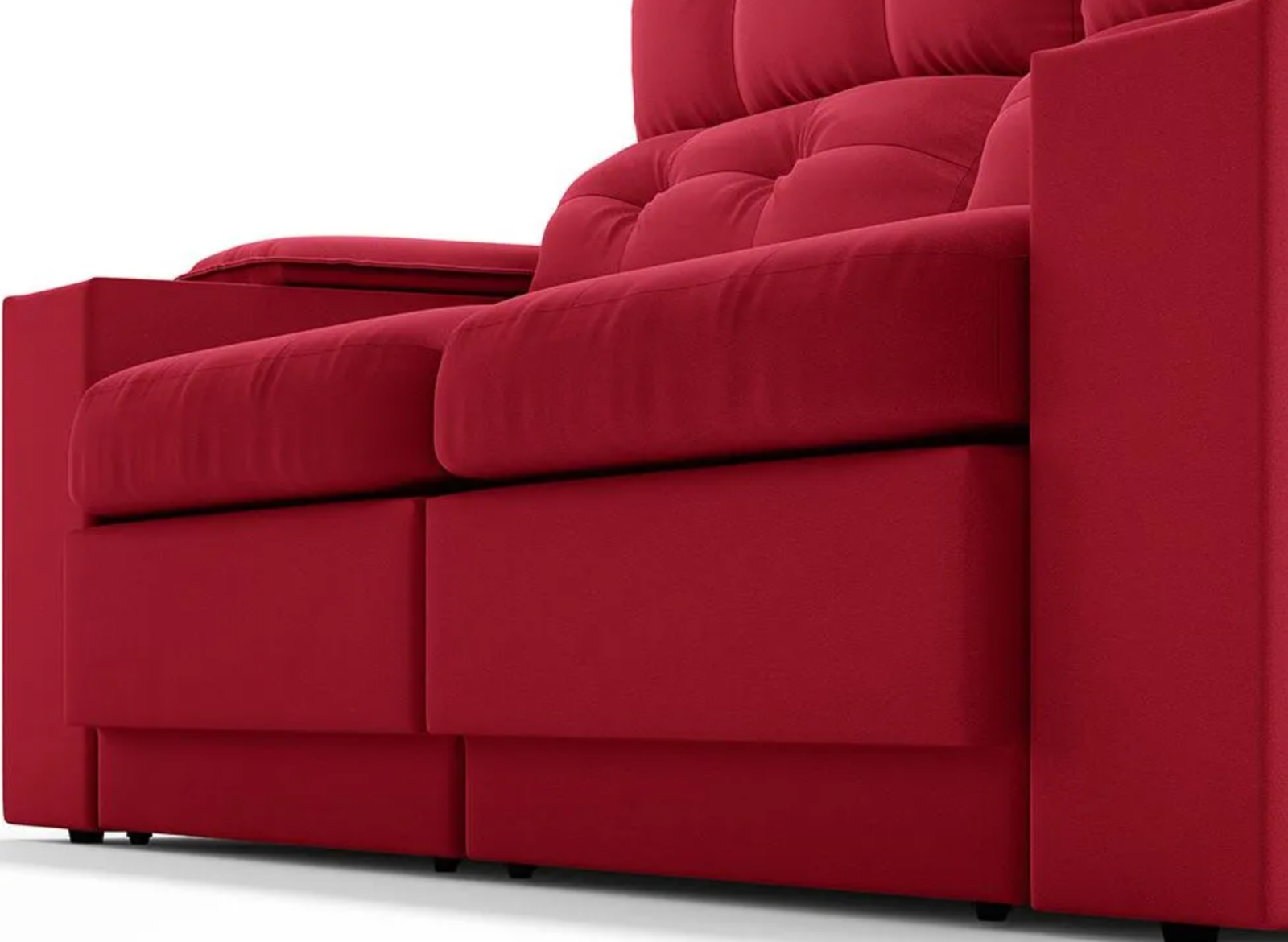 Sofá Com Usb Retrátil E Reclinável Eureka 1,70m Vermelho - Image 7