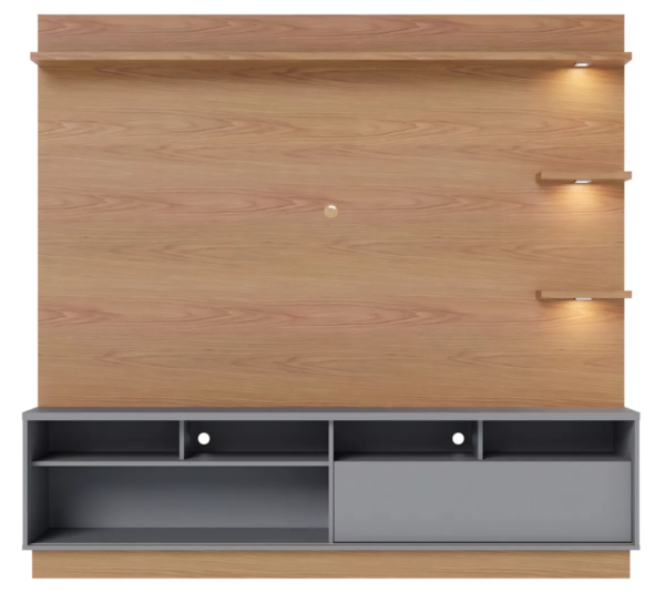 Estante Home Theater com Led Para TV até 70 Polegadas 1 Porta Campeche Colibri - Image 5