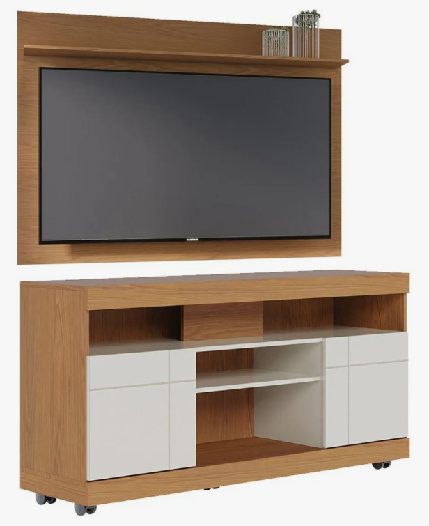 Rack Com Painel Para Tv De Até 55 Polegadas Yara e Maia Freijó