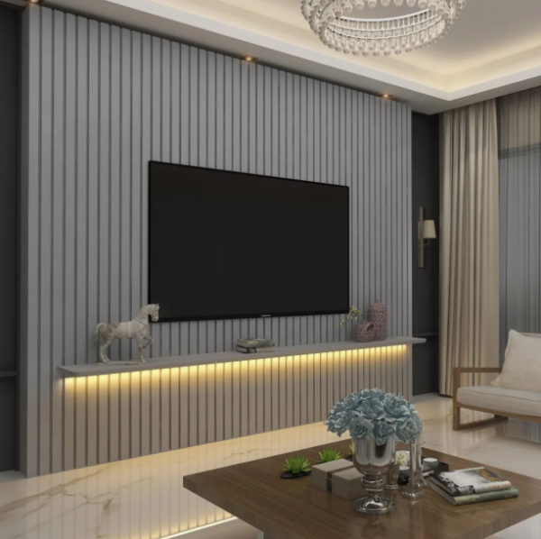 Painel Ripado TV até 85 Polegadas com LED 230cm Nobre Gelius Móveis - Image 2