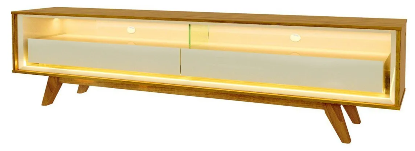 Gelius Móveis Naturale/Off White MDF 172 cm x 34 cm x 58 cm