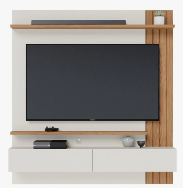 Painel Para Tv Até 65 Polegadas 2 Portas Basculantes