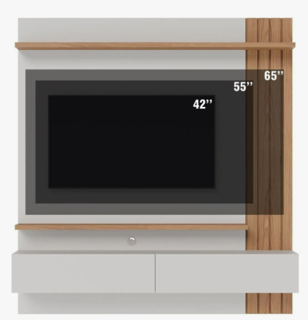 Painel Para Tv Até 65 Polegadas 2 Portas Basculantes - Image 2