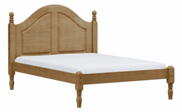 Cama Casal 140cm Em Madeira Maciça Linha Ouro Freijó