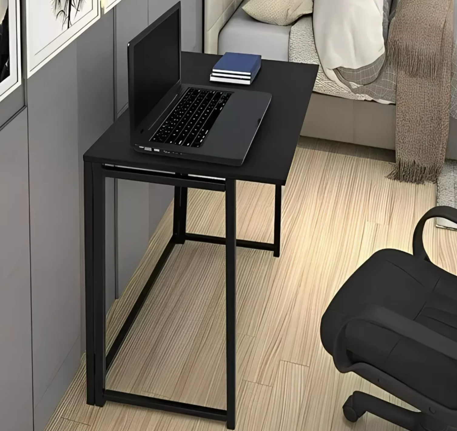 Escrivaninha Dobravel Ciplafe Link 0.80m Preto - Image 6