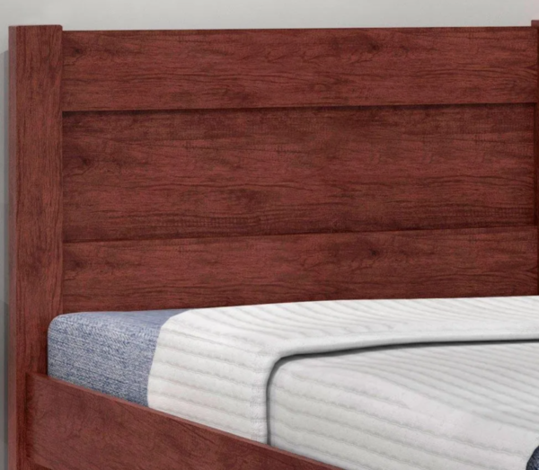 Cama De Solteiro Madeira Em Mdf Prisma Solt Capuccino - Image 2