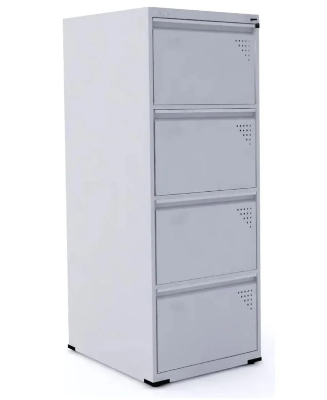 Arquivo De Aço 4 Gavetas Pandin Slm - Cinza