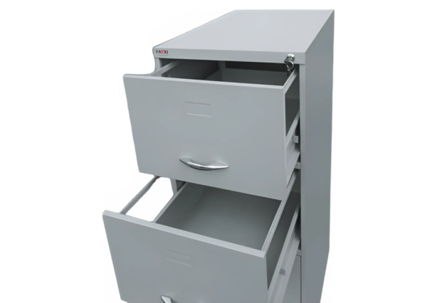 Arquivo De Aço 4 Portas Junior Cinza 133,5x50x47cm - Image 3