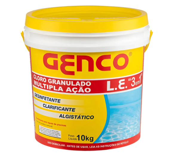 Cloro Genco Multi Ação 10 Kg Tratamento Para Piscina